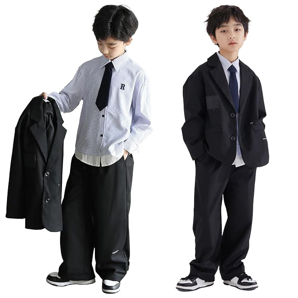 　男の子　セットアップ　145cm +ネクタイ　3点セット 楽天市場】ネクタイ チーフ セット（キッズ・ベビー・マタニティ